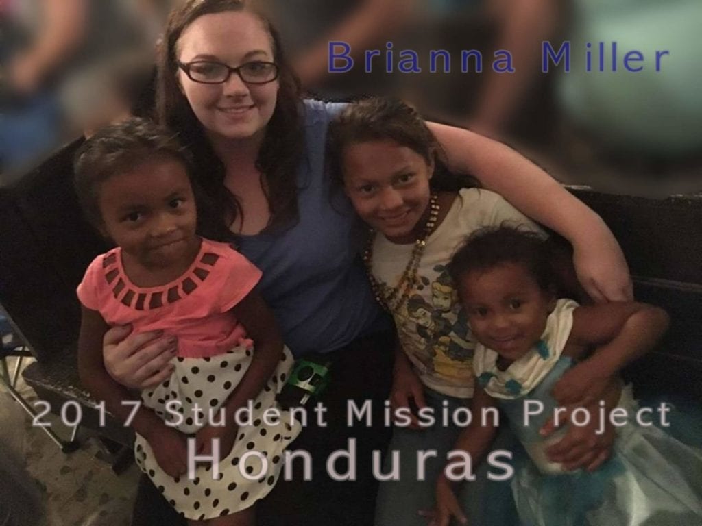 Brianna Miller, Student Mission Project participant